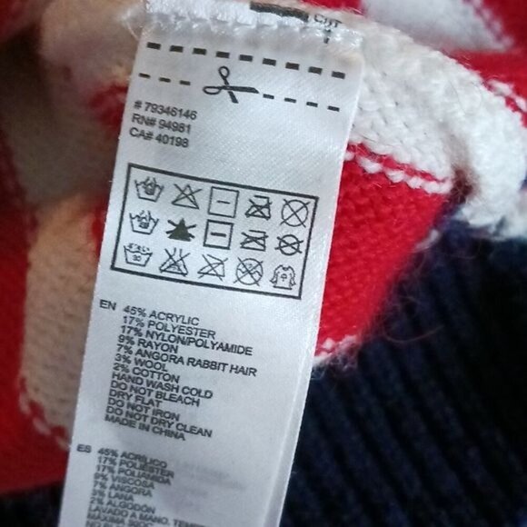 Forever 21 Unisex Sweater Size Small USA American Flag Stars Stripes Patriotic - Picture 6 of 6